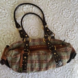 Beautiful Missoni purse made in Italy plaid/brown